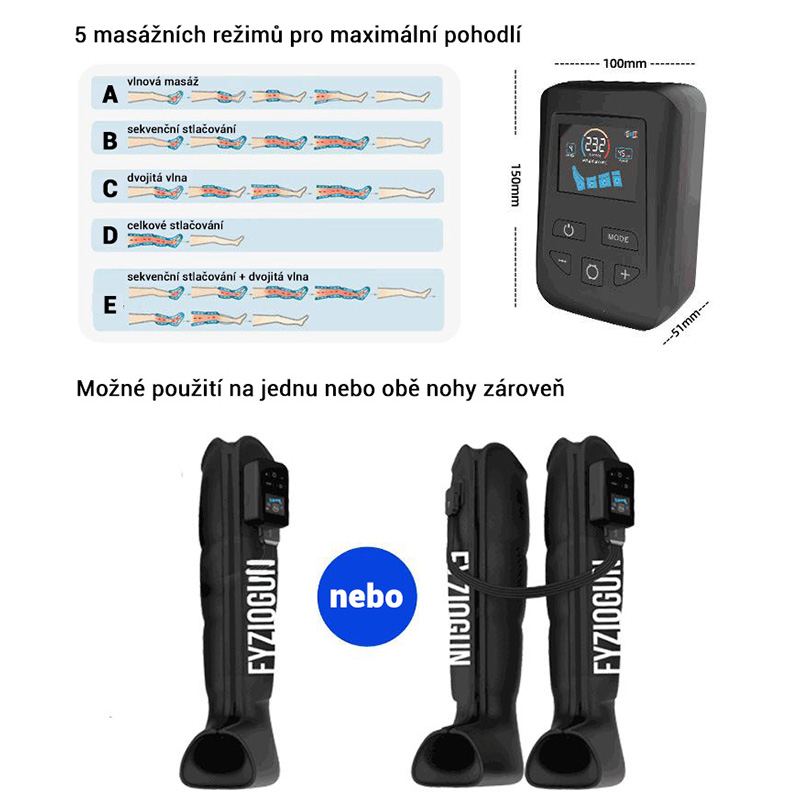 Masážne nohavice FyzioGun CompressFit 2